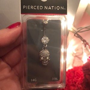 COPY - Skull belly button ring